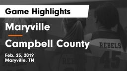 Maryville  vs Campbell County Game Highlights - Feb. 25, 2019