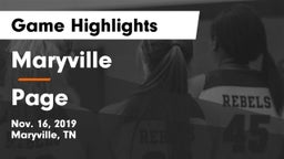 Maryville  vs Page  Game Highlights - Nov. 16, 2019