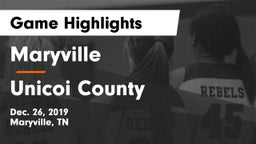 Maryville  vs Unicoi County  Game Highlights - Dec. 26, 2019