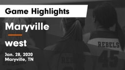 Maryville  vs west   Game Highlights - Jan. 28, 2020