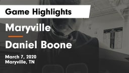 Maryville  vs Daniel Boone  Game Highlights - March 7, 2020