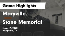 Maryville  vs Stone Memorial  Game Highlights - Nov. 17, 2020
