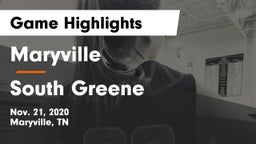 Maryville  vs South Greene  Game Highlights - Nov. 21, 2020