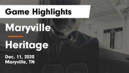 Maryville  vs Heritage  Game Highlights - Dec. 11, 2020