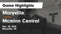 Maryville  vs Mcminn Central Game Highlights - Dec. 28, 2020