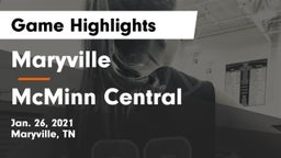 Maryville  vs McMinn Central  Game Highlights - Jan. 26, 2021