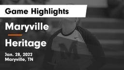 Maryville  vs Heritage  Game Highlights - Jan. 28, 2022
