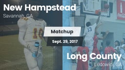 Matchup: New Hampstead High vs. Long County  2017