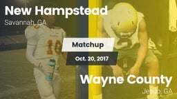 Matchup: New Hampstead High vs. Wayne County  2017