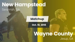 Matchup: New Hampstead High vs. Wayne County  2018