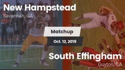 Matchup: New Hampstead High vs. South Effingham  2019