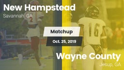 Matchup: New Hampstead High vs. Wayne County  2019