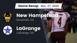 Recap: New Hampstead  vs. LaGrange  2020