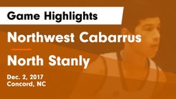 Northwest Cabarrus  vs North Stanly  Game Highlights - Dec. 2, 2017
