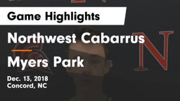 Northwest Cabarrus  vs Myers Park Game Highlights - Dec. 13, 2018