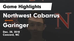 Northwest Cabarrus  vs Garinger Game Highlights - Dec. 28, 2018