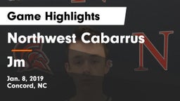 Northwest Cabarrus  vs Jm Game Highlights - Jan. 8, 2019