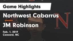 Northwest Cabarrus  vs JM Robinson Game Highlights - Feb. 1, 2019