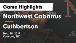Northwest Cabarrus  vs Cuthbertson Game Highlights - Dec. 30, 2019