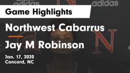 Northwest Cabarrus  vs Jay M Robinson Game Highlights - Jan. 17, 2020