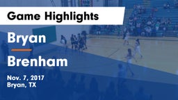 Bryan  vs Brenham Game Highlights - Nov. 7, 2017