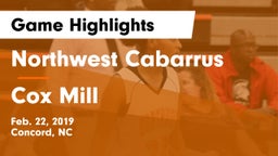 Northwest Cabarrus  vs Cox Mill Game Highlights - Feb. 22, 2019