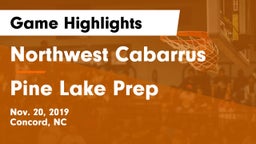 Northwest Cabarrus  vs Pine Lake Prep  Game Highlights - Nov. 20, 2019