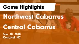 Northwest Cabarrus  vs Central Cabarrus  Game Highlights - Jan. 28, 2020