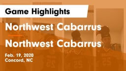 Northwest Cabarrus  vs Northwest Cabarrus  Game Highlights - Feb. 19, 2020