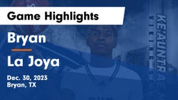 Bryan  vs La Joya  Game Highlights - Dec. 30, 2023