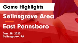 Selinsgrove Area  vs East Pennsboro  Game Highlights - Jan. 28, 2020