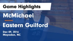 McMichael  vs Eastern Guilford  Game Highlights - Dec 09, 2016