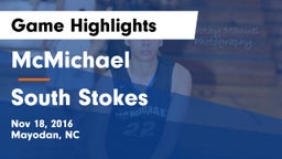 McMichael  vs South Stokes  Game Highlights - Nov 18, 2016