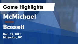 McMichael  vs Bassett  Game Highlights - Dec. 15, 2021