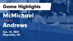McMichael  vs Andrews  Game Highlights - Jan. 25, 2022