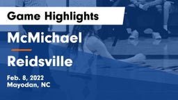 McMichael  vs Reidsville  Game Highlights - Feb. 8, 2022
