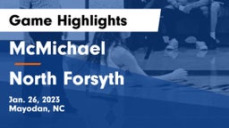 McMichael  vs North Forsyth  Game Highlights - Jan. 26, 2023