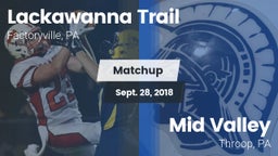 Matchup: Lackawanna Trail vs. Mid Valley  2018