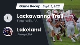 Recap: Lackawanna Trail  vs. Lakeland  2021