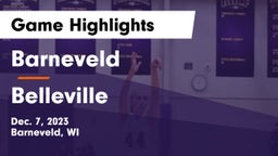 Barneveld  vs Belleville  Game Highlights - Dec. 7, 2023