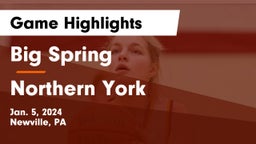 Big Spring  vs Northern York  Game Highlights - Jan. 5, 2024