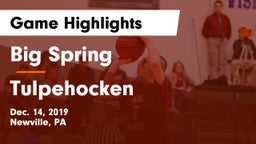 Big Spring  vs Tulpehocken  Game Highlights - Dec. 14, 2019