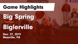 Big Spring  vs Biglerville  Game Highlights - Dec. 27, 2019