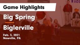 Big Spring  vs Biglerville  Game Highlights - Feb. 3, 2021