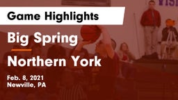 Big Spring  vs Northern York  Game Highlights - Feb. 8, 2021