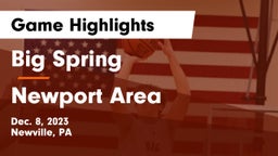 Big Spring  vs Newport Area Game Highlights - Dec. 8, 2023