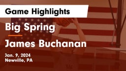 Big Spring  vs James Buchanan  Game Highlights - Jan. 9, 2024