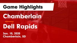 Chamberlain  vs Dell Rapids  Game Highlights - Jan. 10, 2020