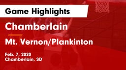 Chamberlain  vs Mt. Vernon/Plankinton  Game Highlights - Feb. 7, 2020