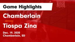 Chamberlain  vs Tiospa Zina  Game Highlights - Dec. 19, 2020